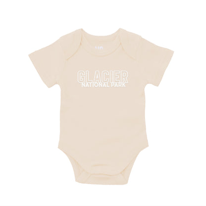 Glacier National Park Outline Onesie