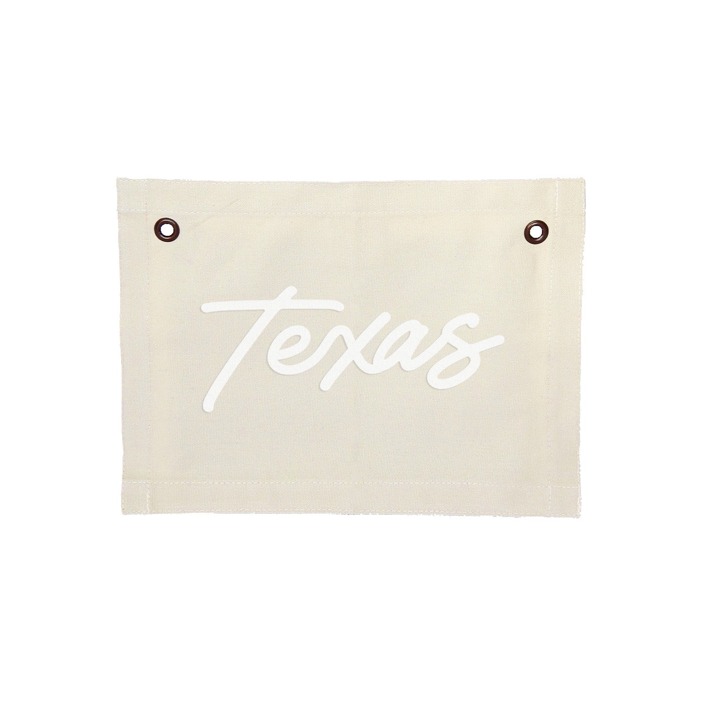 Texas Cursive Small Canvas Flag