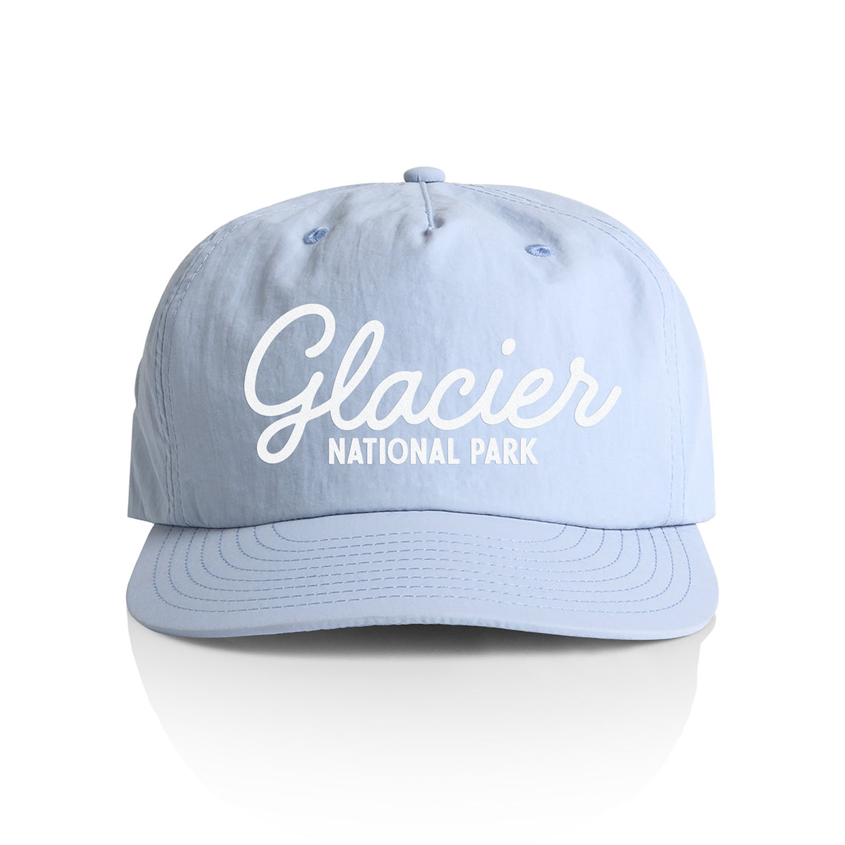 Glacier National Park Cursive Nylon Snapback