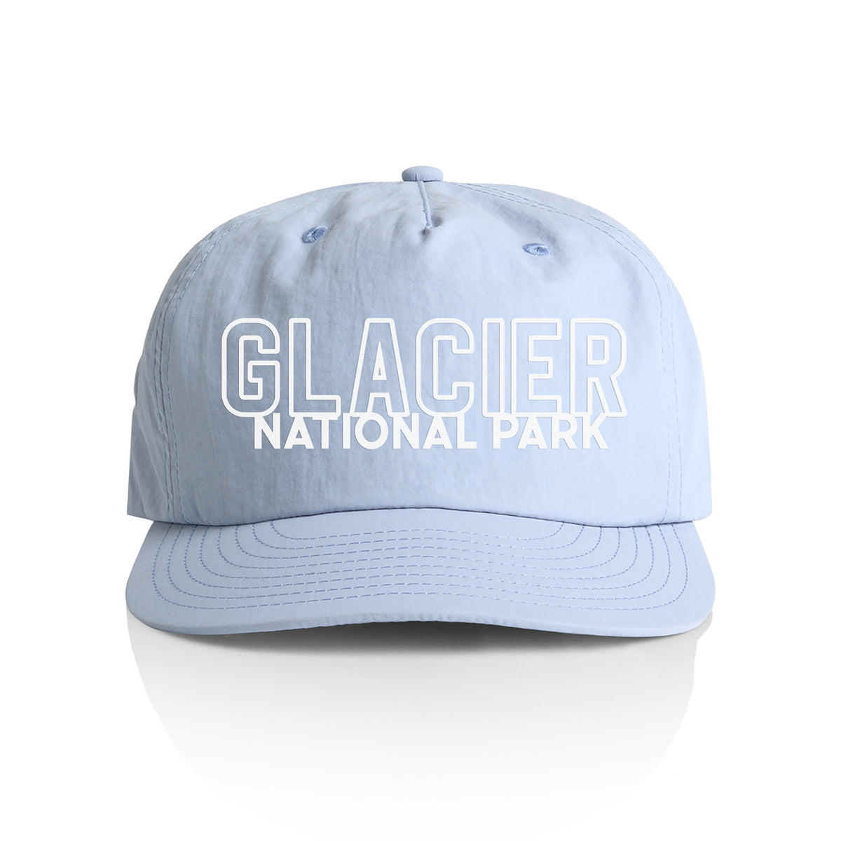 Glacier National Park Outline Nylon Snapback