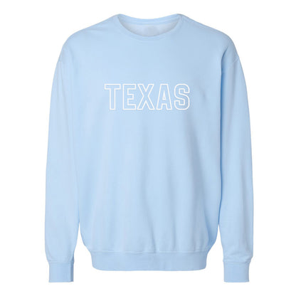 Texas Outline Washed Sweatshirt