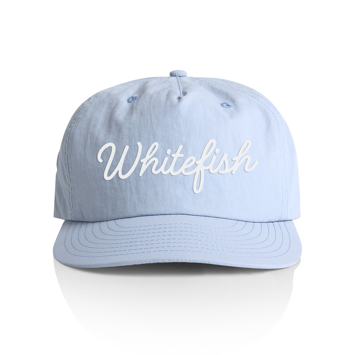 Whitefish Cursive Nylon Snapback