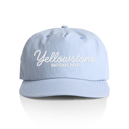 Yellowstone National Park Cursive Nylon Snapback
