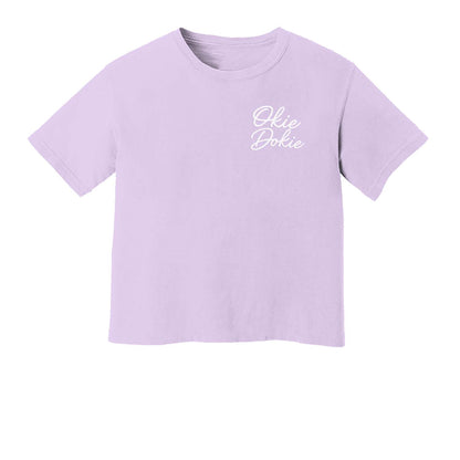 Okie Dokie Cursive Washed Tee