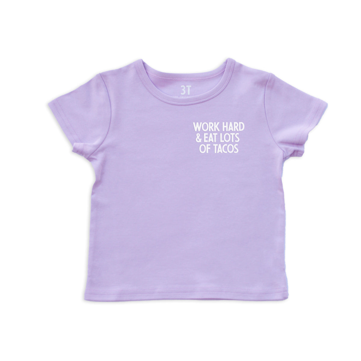 Work Hard & Eat Tacos Kids Tee