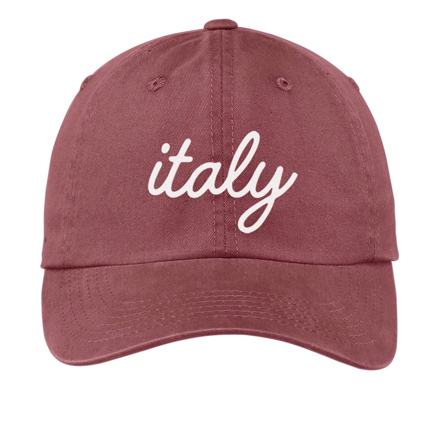 Italy Cursive Baseball Cap