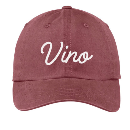 Vino Cursive Baseball Cap