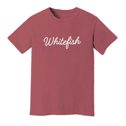 Whitefish Cursive Washed Tee
