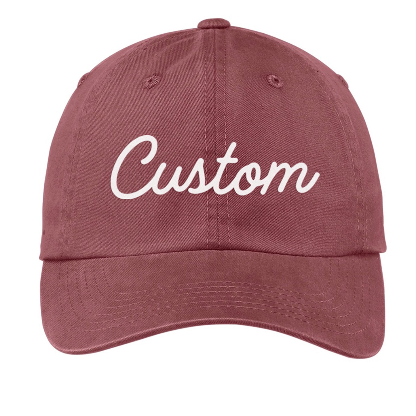 Custom Baseball Cap - Cursive