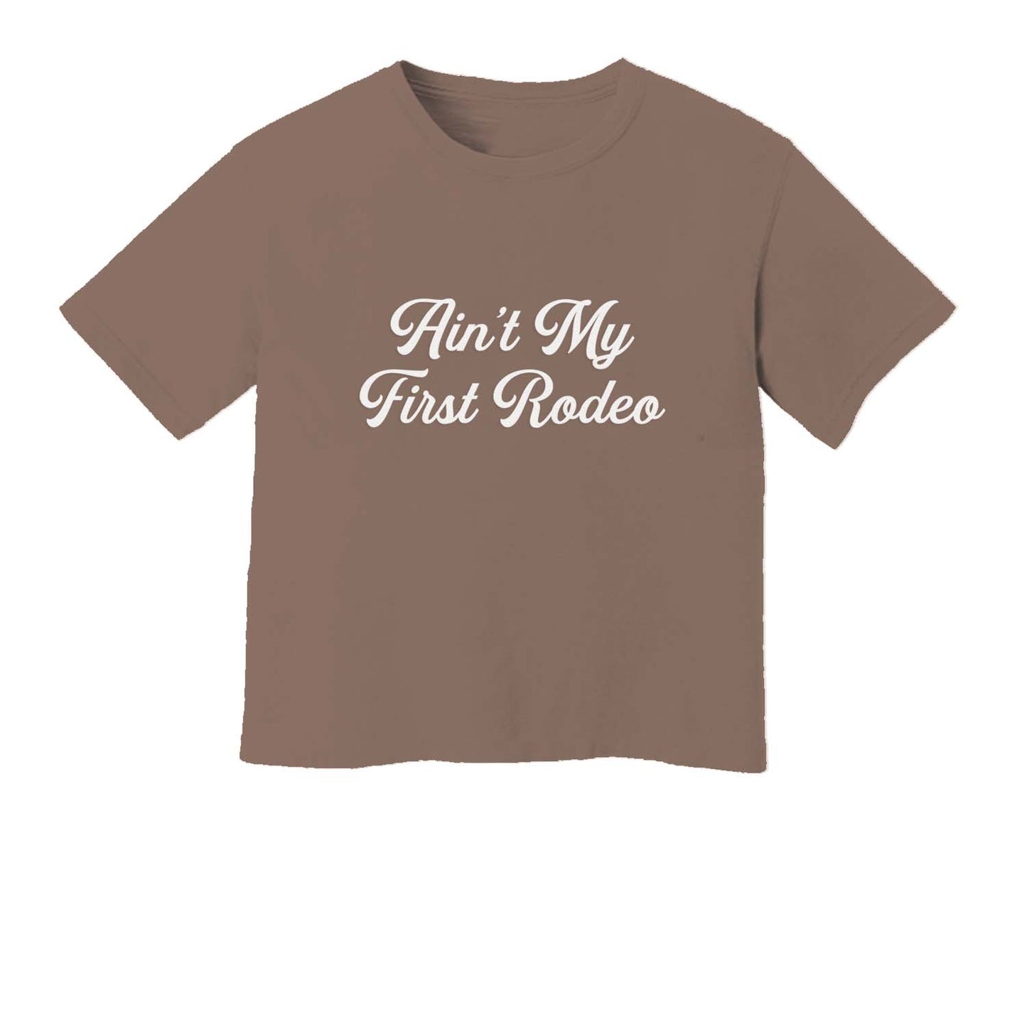 Ain't My First Rodeo Washed Tee - Large Design