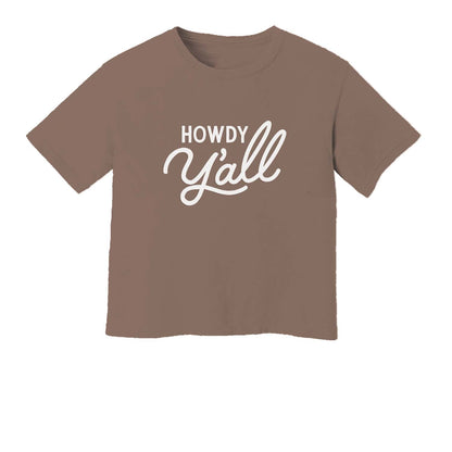 Howdy Y'all Washed Tee - Large Design