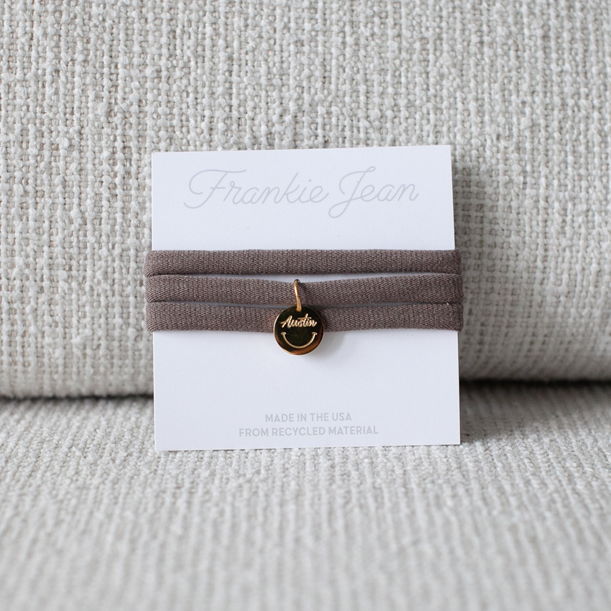 Austin Cursive Smile Recycled Choker