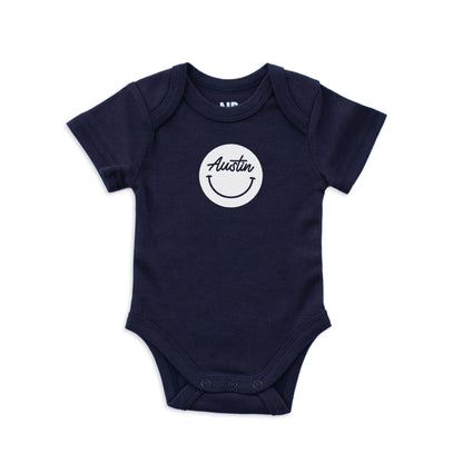 Austin Cursive Smile Onesie