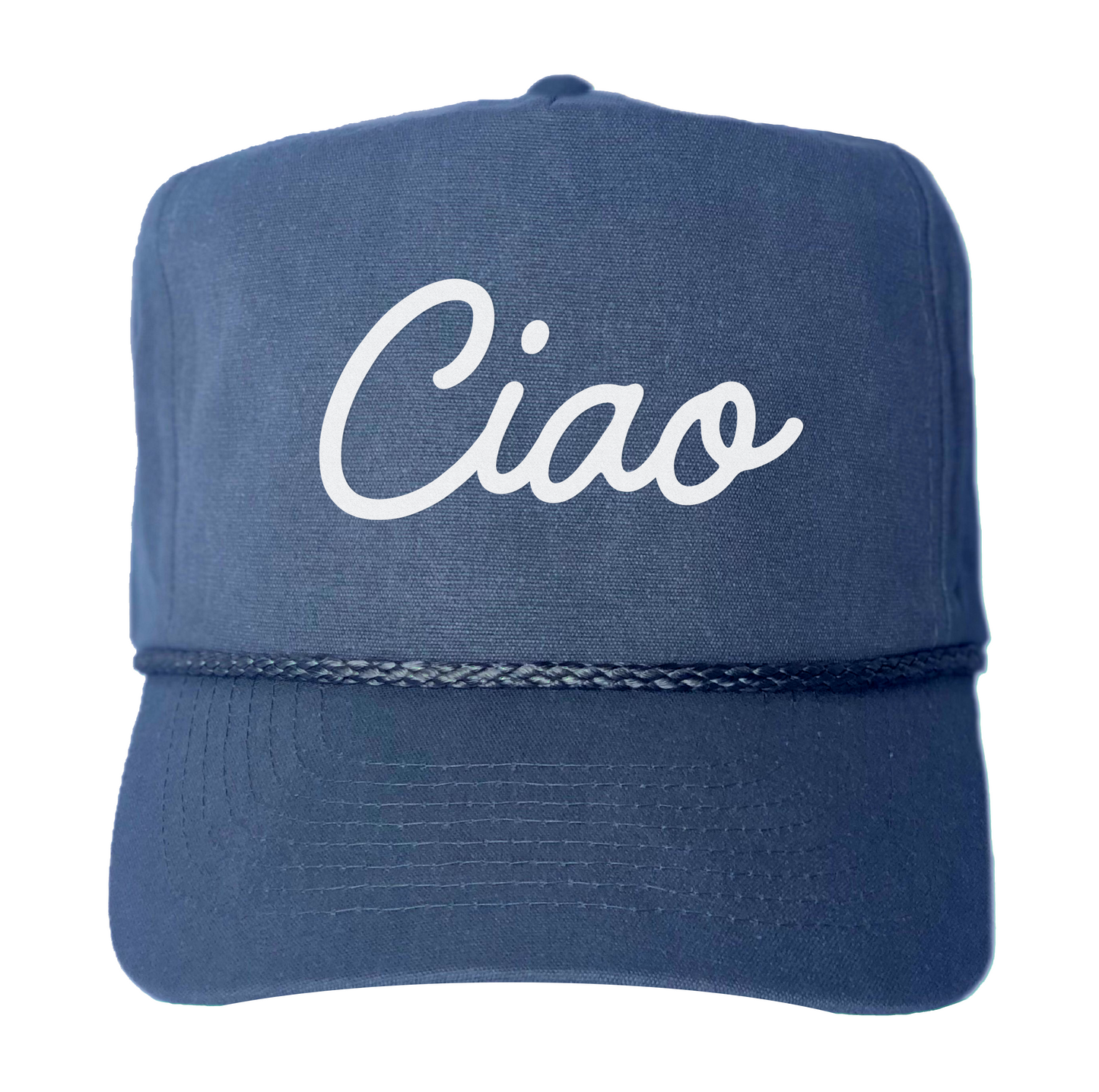 Ciao Cursive Canvas Trucker