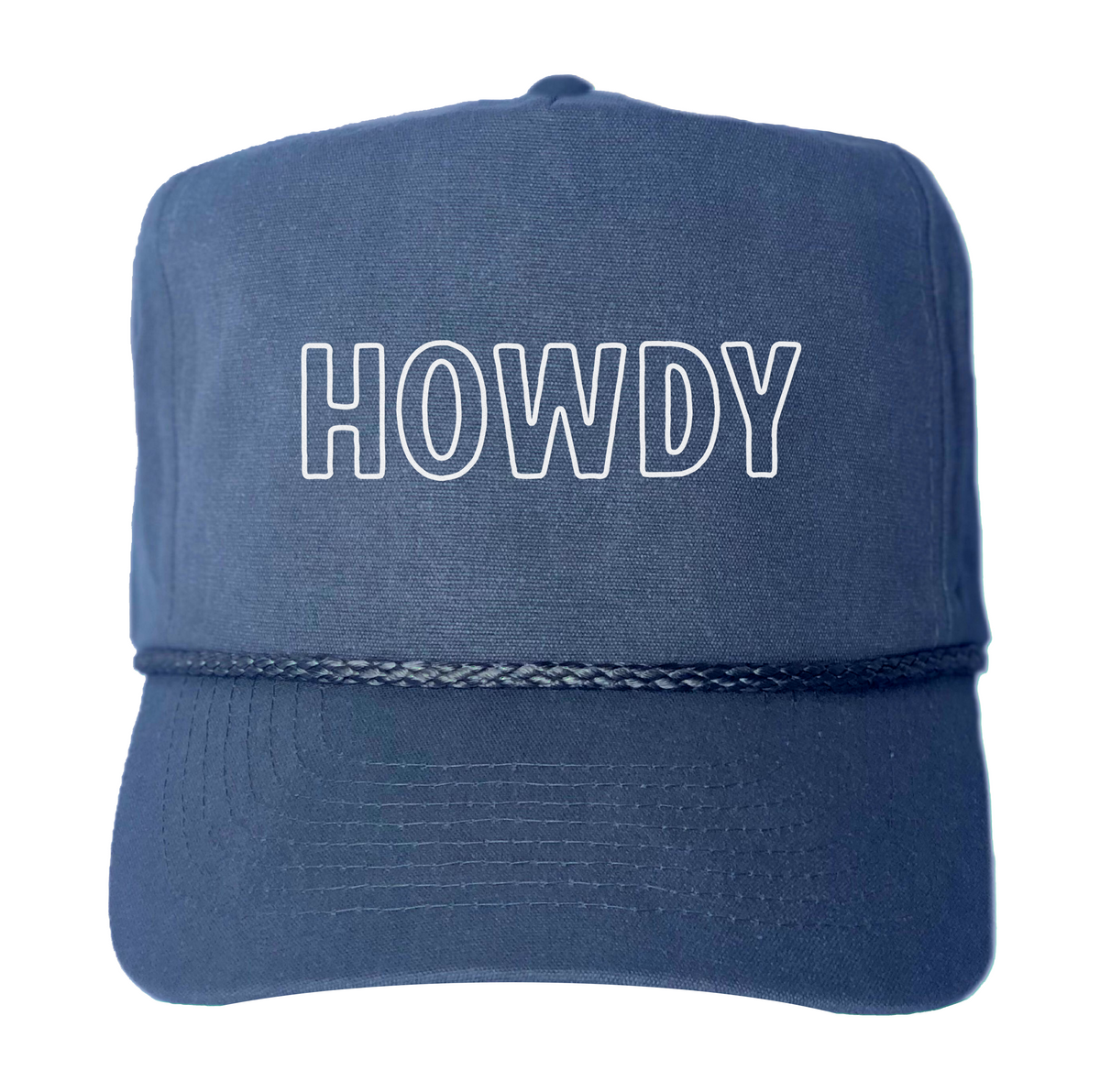 Howdy Outline Canvas Trucker