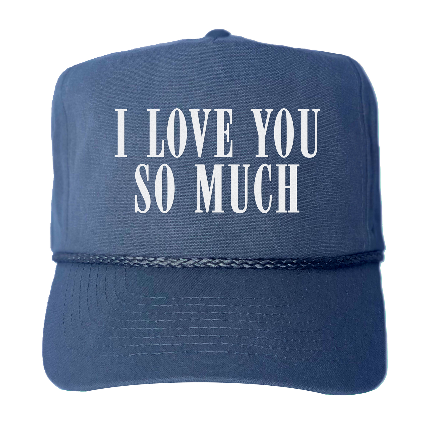 I Love You So Much Western Canvas Trucker