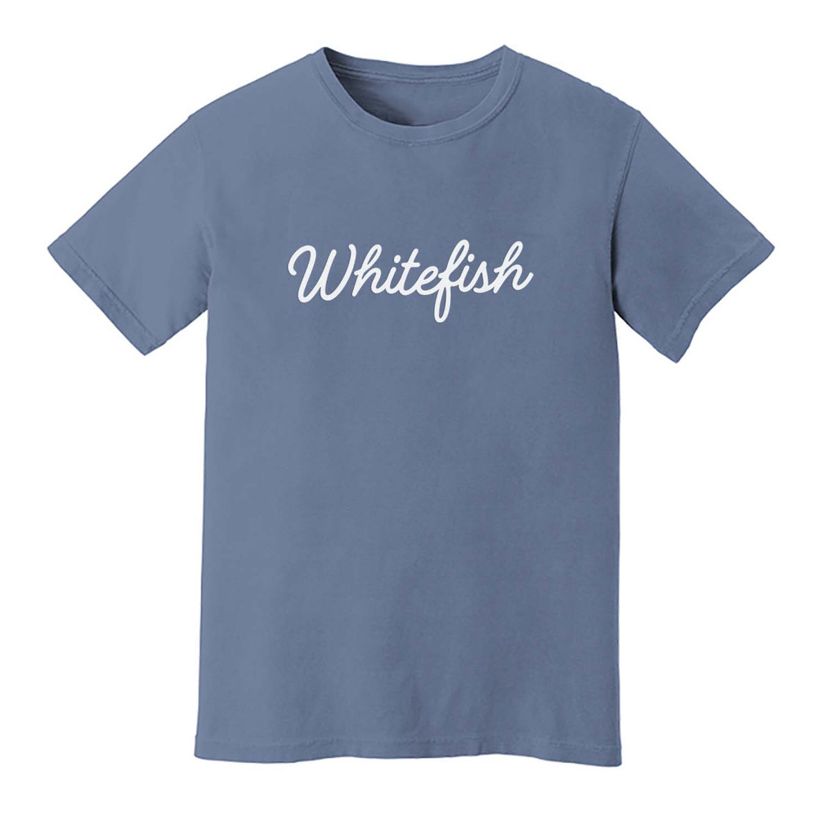 Whitefish Cursive Washed Tee