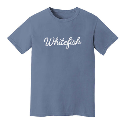 Whitefish Cursive Washed Tee