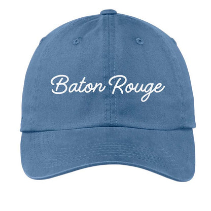 Baton Rouge Cursive Baseball Cap
