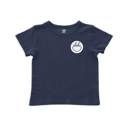 Aloha Cursive Smile Kids Tee