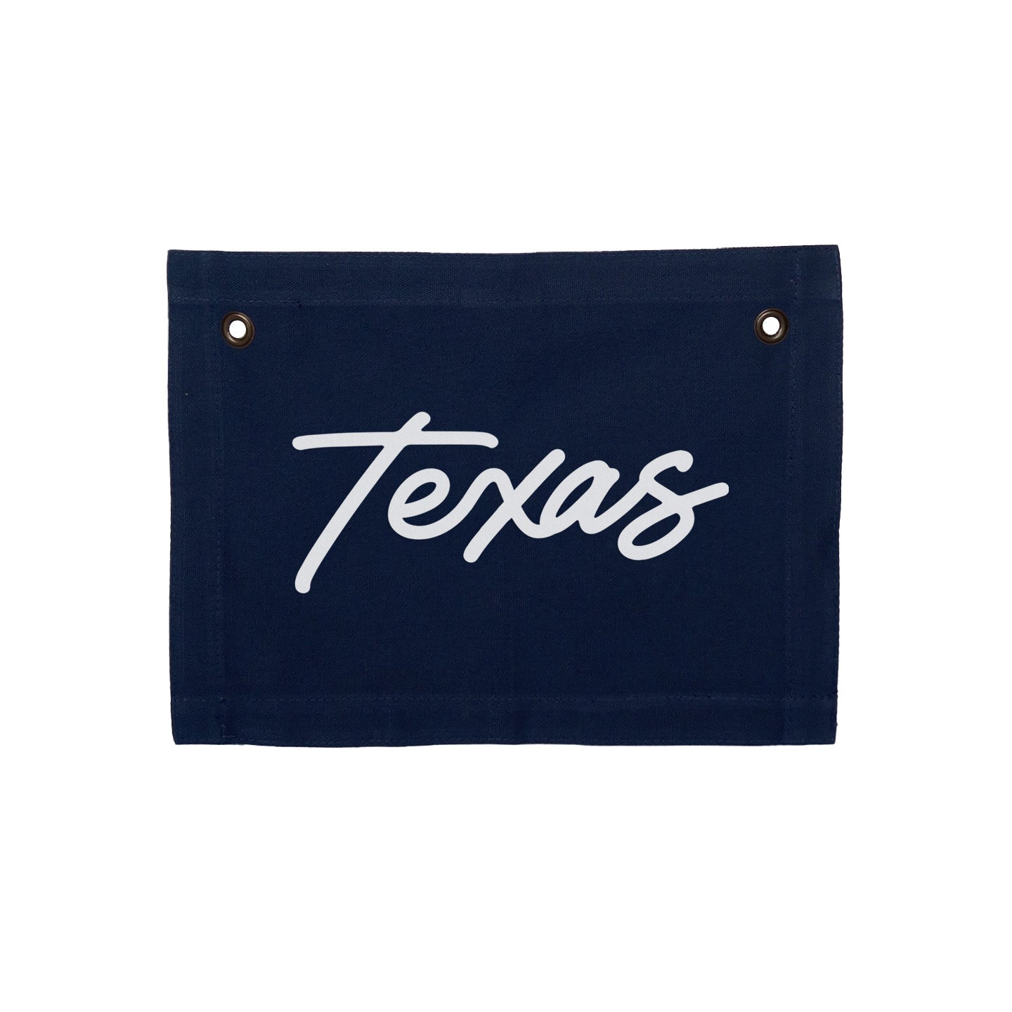 Texas Cursive Small Canvas Flag – Frankie Jean