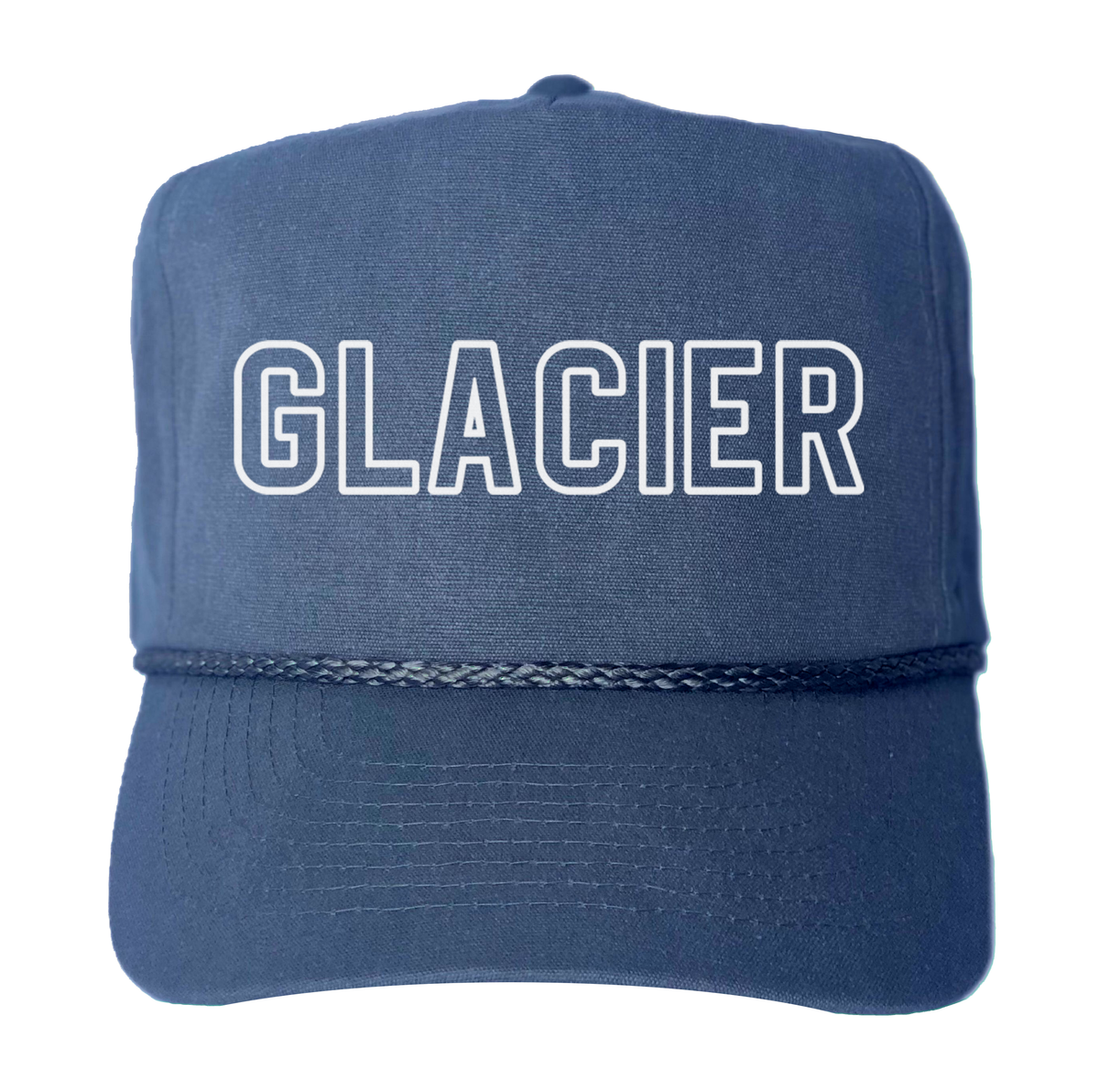 Glacier Outline Canvas Trucker
