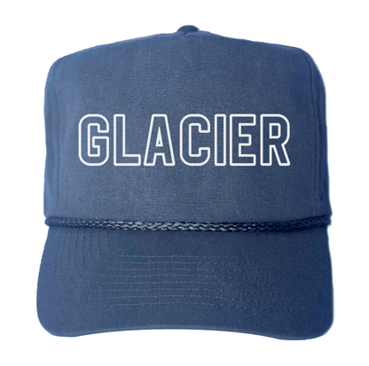Glacier Outline Canvas Trucker