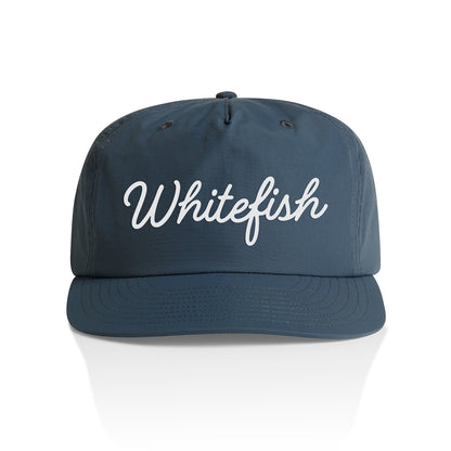 Whitefish Cursive Nylon Snapback