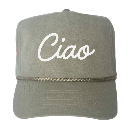 Ciao Cursive Canvas Trucker
