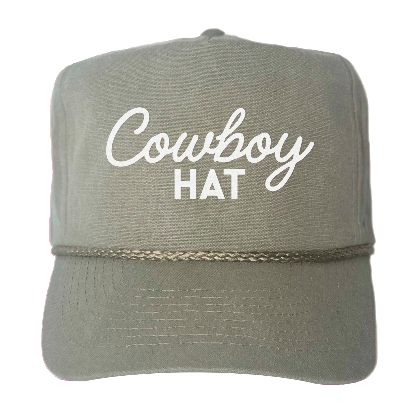 Cowboy Hat Canvas Trucker