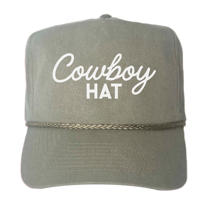 Cowboy Hat Canvas Trucker