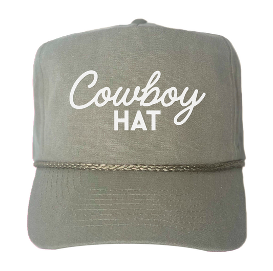 Cowboy Hat Canvas Trucker