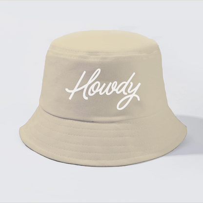 Howdy Cursive Bucket Hat