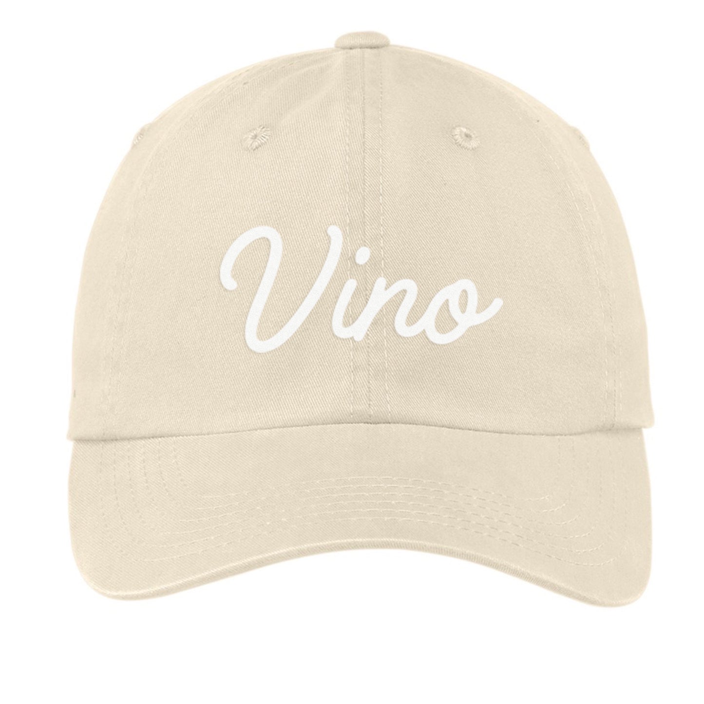 Vino Cursive Baseball Cap