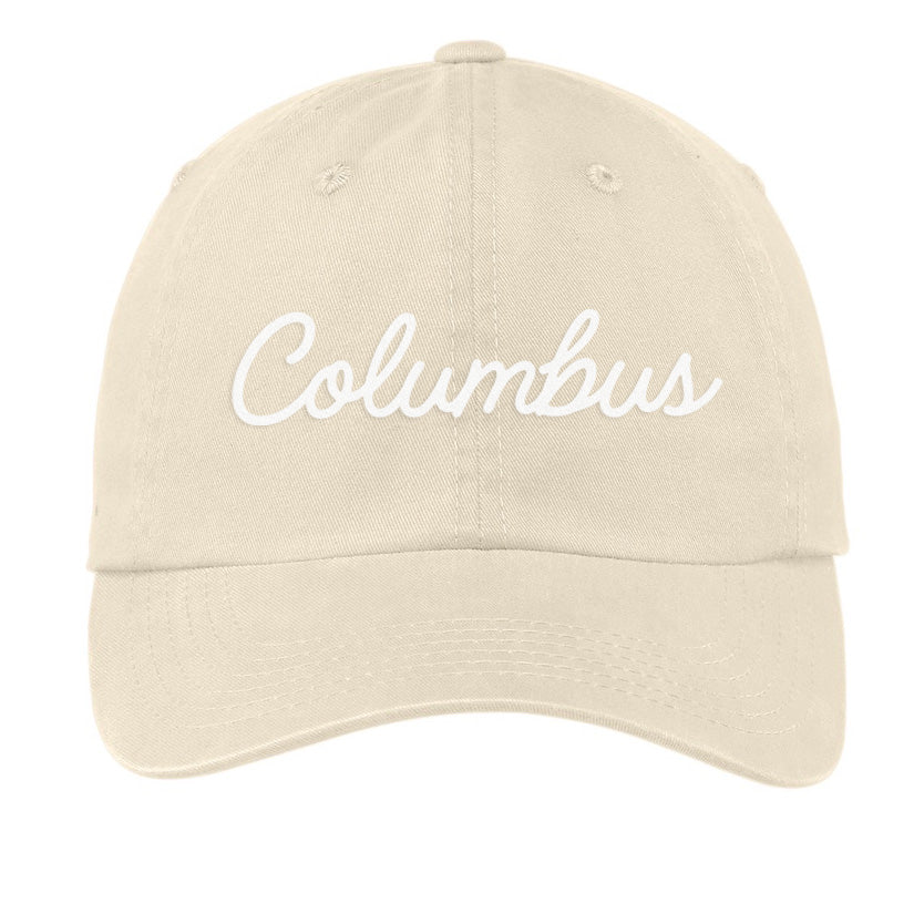 Columbus Cursive Baseball Cap