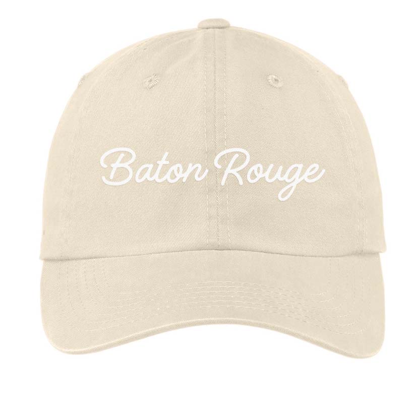Baton Rouge Cursive Baseball Cap