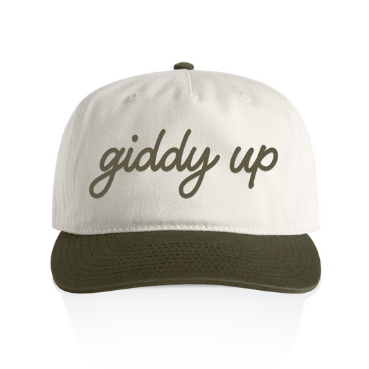 Giddy Up Cursive 2 Tone Cap
