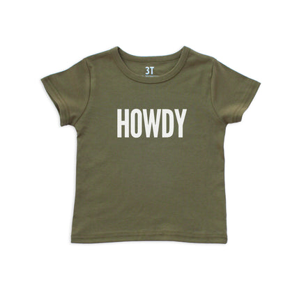 Howdy Bold Kids Tee