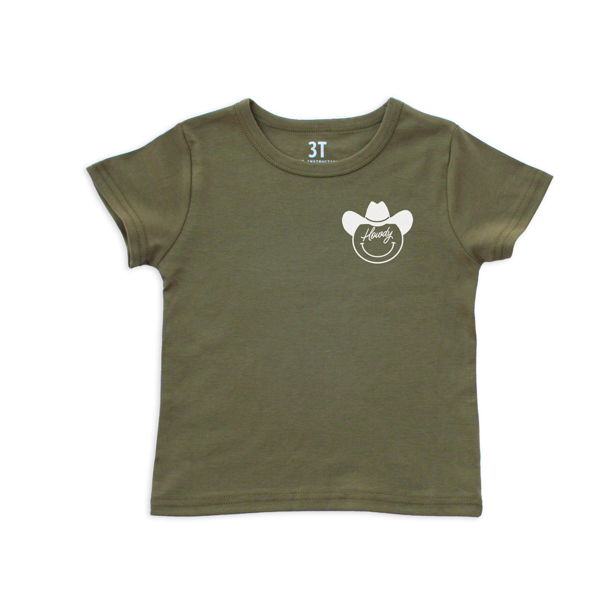 Howdy Cursive Cowboy Kids Tee