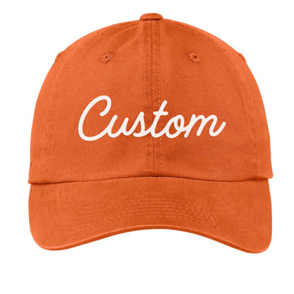 Custom Baseball Cap - Cursive