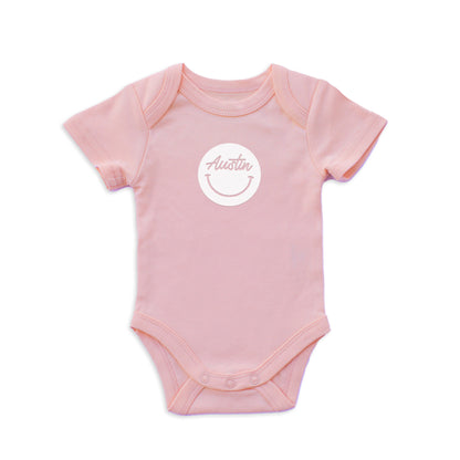Austin Cursive Smile Onesie