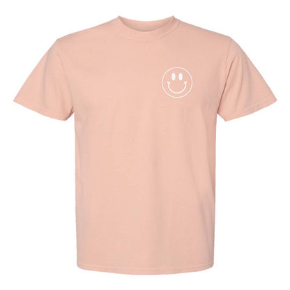 Smiley Face Outline Washed Tee