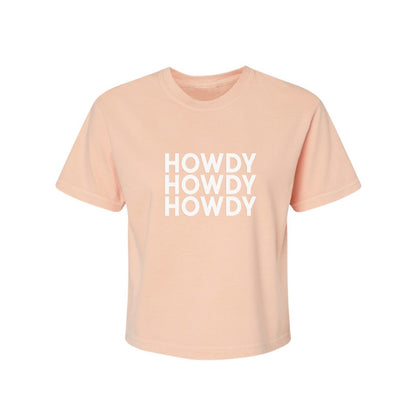 Howdy Howdy Howdy Washed Crop Tee
