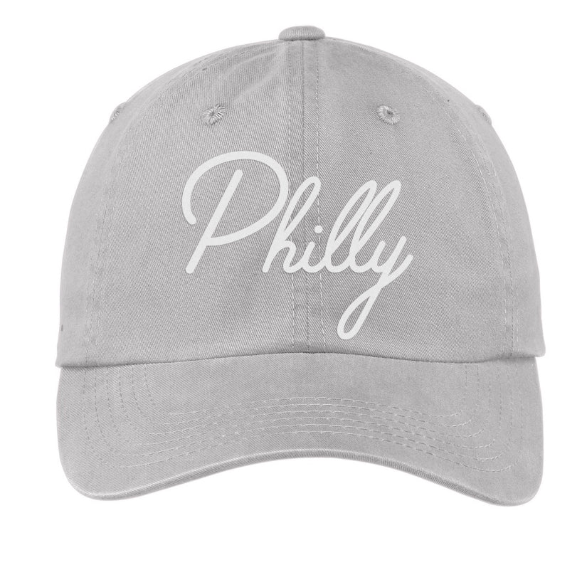 Philly Cursive Baseball Cap V1