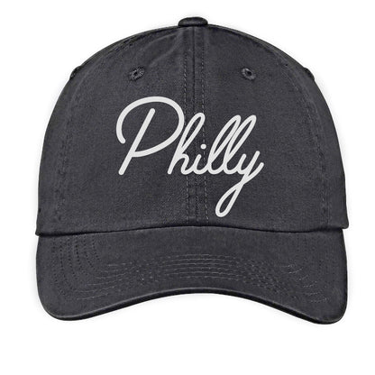 Philly Cursive Baseball Cap V1