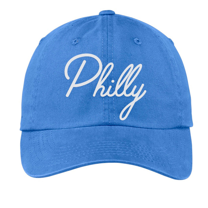 Philly Cursive Baseball Cap V1