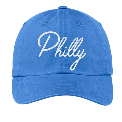 Philly Cursive Baseball Cap V1