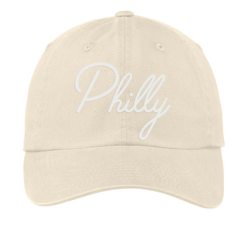 Philly Cursive Baseball Cap V1