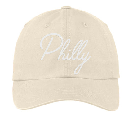 Philly Cursive Baseball Cap V1