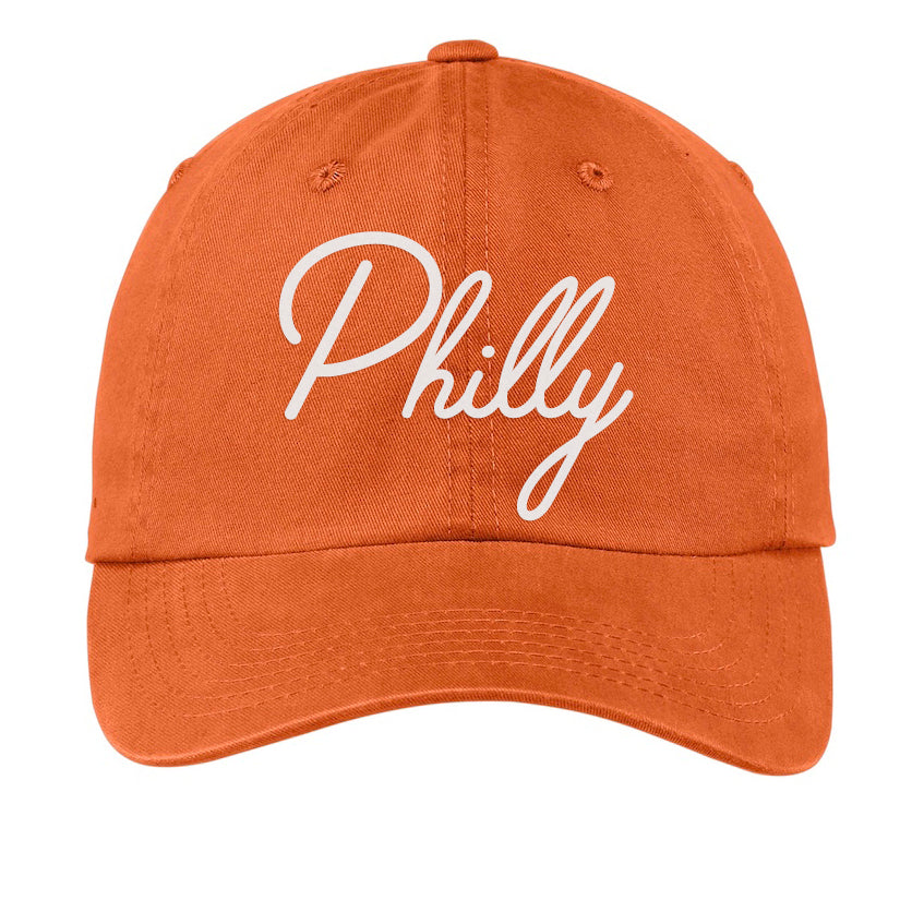 Philly Cursive Baseball Cap V1